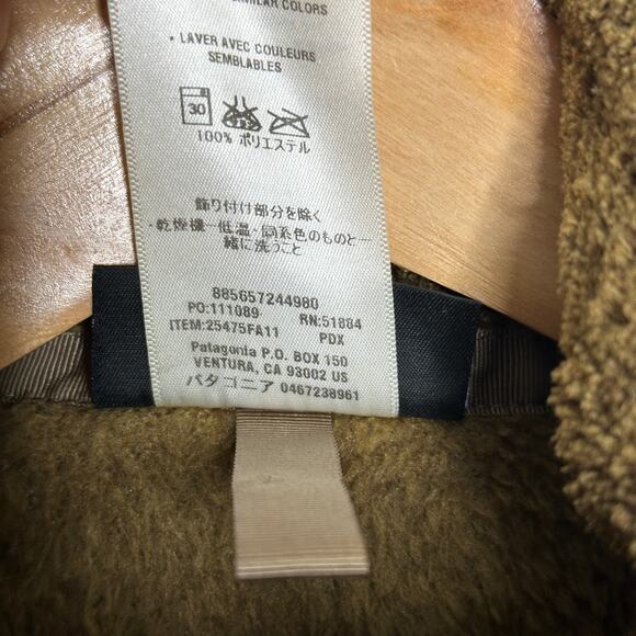 PATAGONIA Full-Zip Snap-T Re-Tool Fleece Jacket Tan Brown Sz M {N43} - Picture 5 of 5